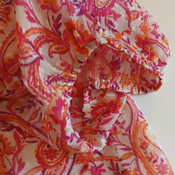 NWT Les Serein Janelle Women's Square Necked Blouse Size XL - Picture 4 of 7